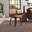 Faux Leather Swivel Side Chair-234227310-234228982