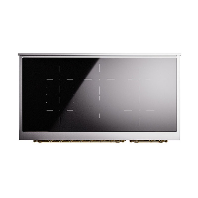 ILVE Nostalgie II 48 in Induction Range, Graphite Matte/Brass