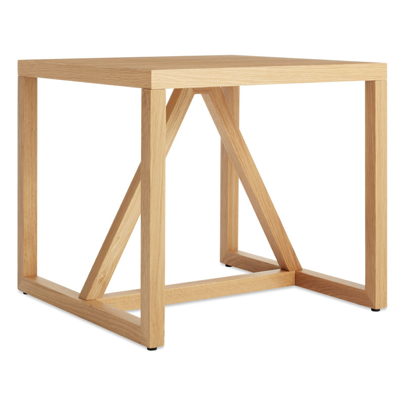 Strut End Table, White Oak