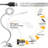 Clip on Light -3 Colour Modes & 10 Brightness LED Reading Desk Light with Clamp Flexible