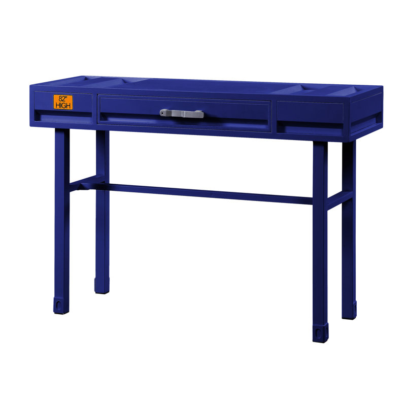 Bureau d'écriture rectangulaire l 47 po Cargo, Bleu
