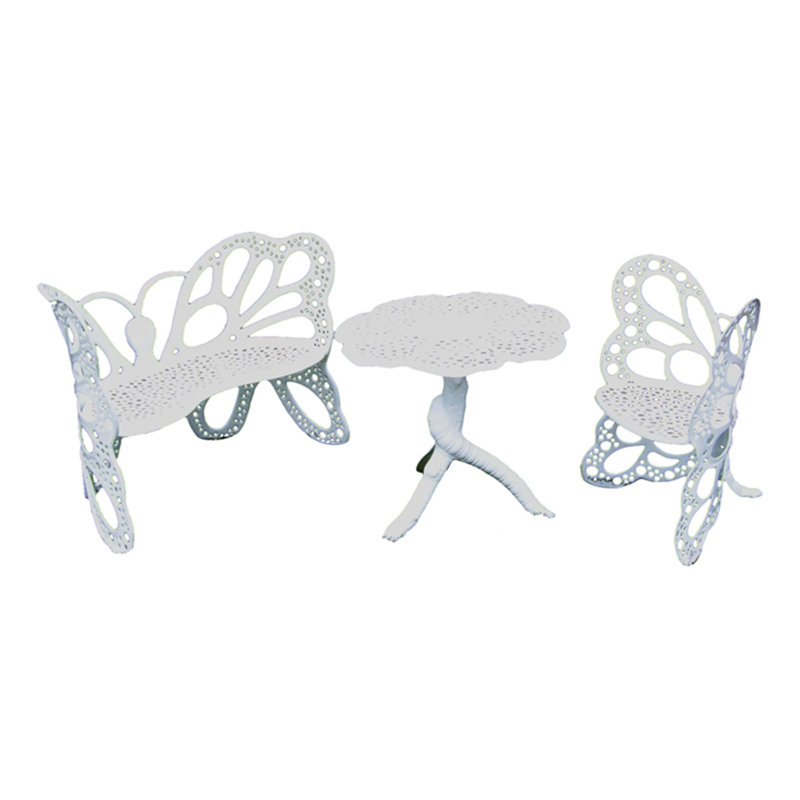 Ensemble de conversation 3 pièces Hamersville, Blanc