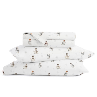 Ensemble de draps des Fêtes, motif de Noël renne, literie double