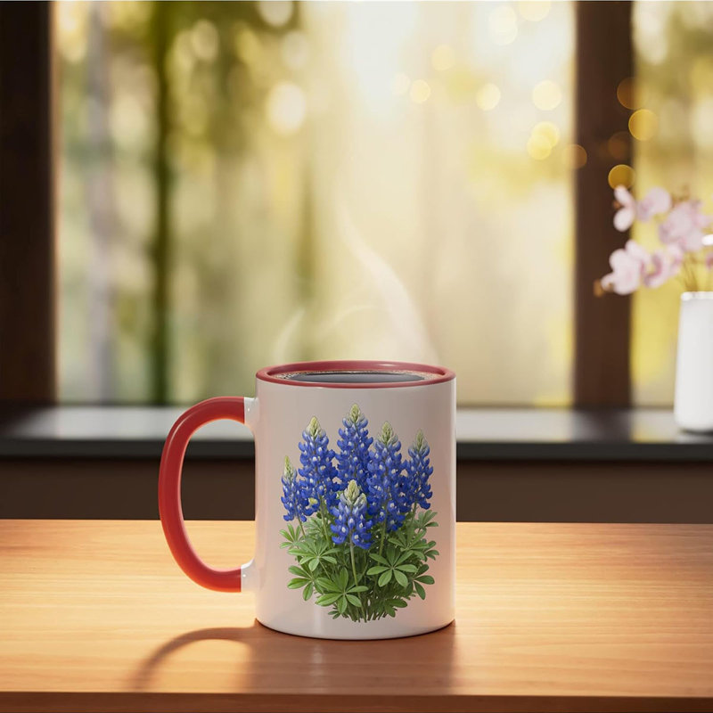 Ceramic Coffee Mug, Red