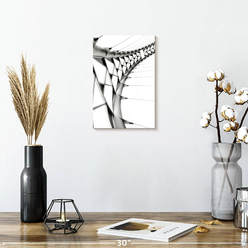 Lilie Geometric Abstract Bridge, 12" H x 8" W
