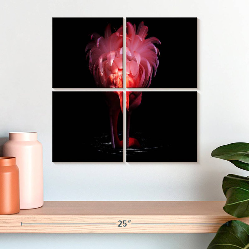 Queue de flamant rose Brampt, H 18 po x l 18 po