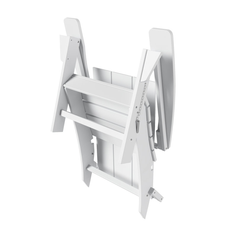 Chaise Adirondack pliante en plastique PEHD Joubert, Blanc