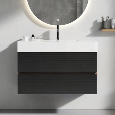Meuble-lavabo mural flottant