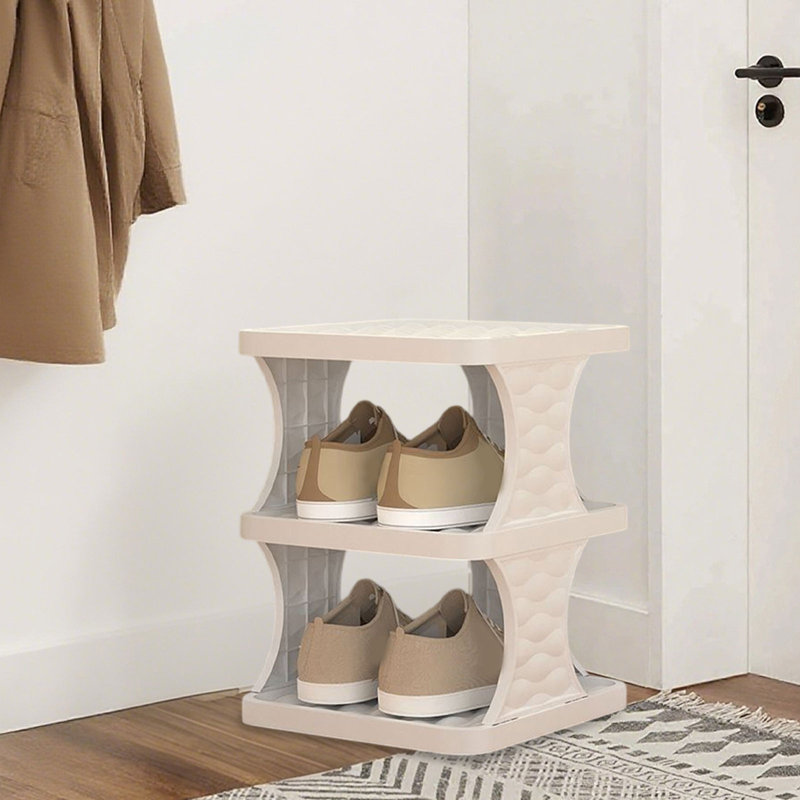 Étagère à chaussures Concise, 10.2"H x  10.2"W x  11.8"D, White