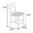 Contemporary 7pc Counter Height Dining Set