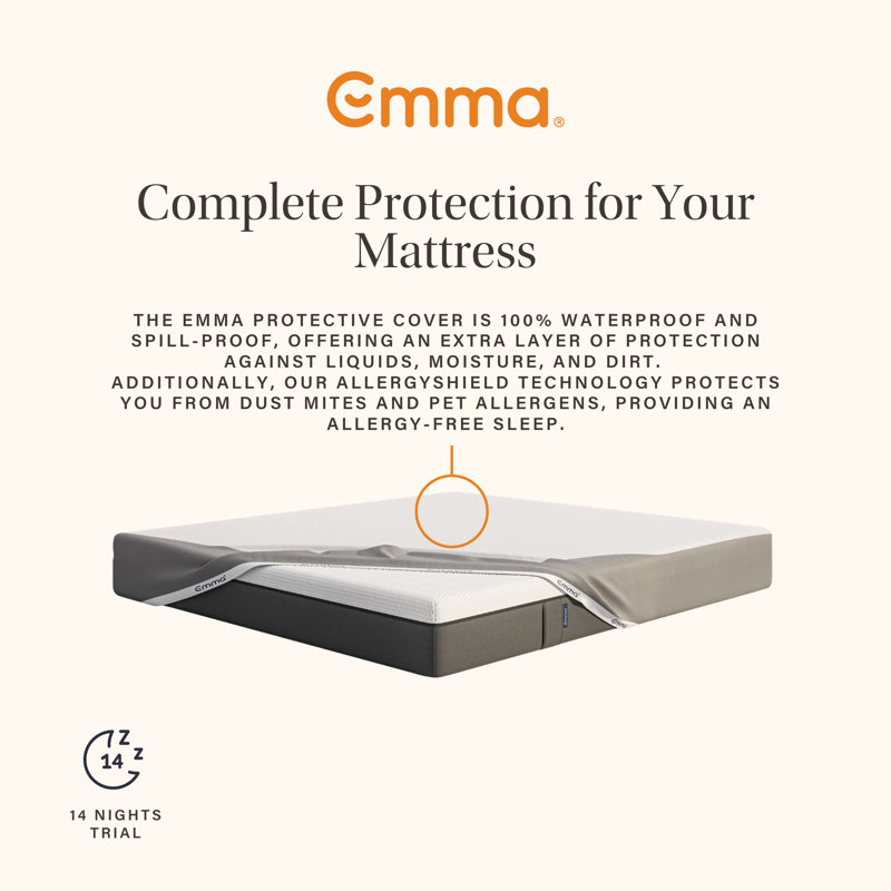 Emma Waterproof Mattress Protector, Single