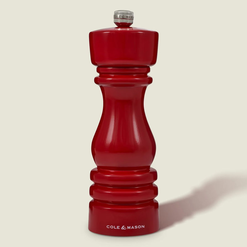 Brand Salt Mill, 18" H x 6" W x 6" D, Red