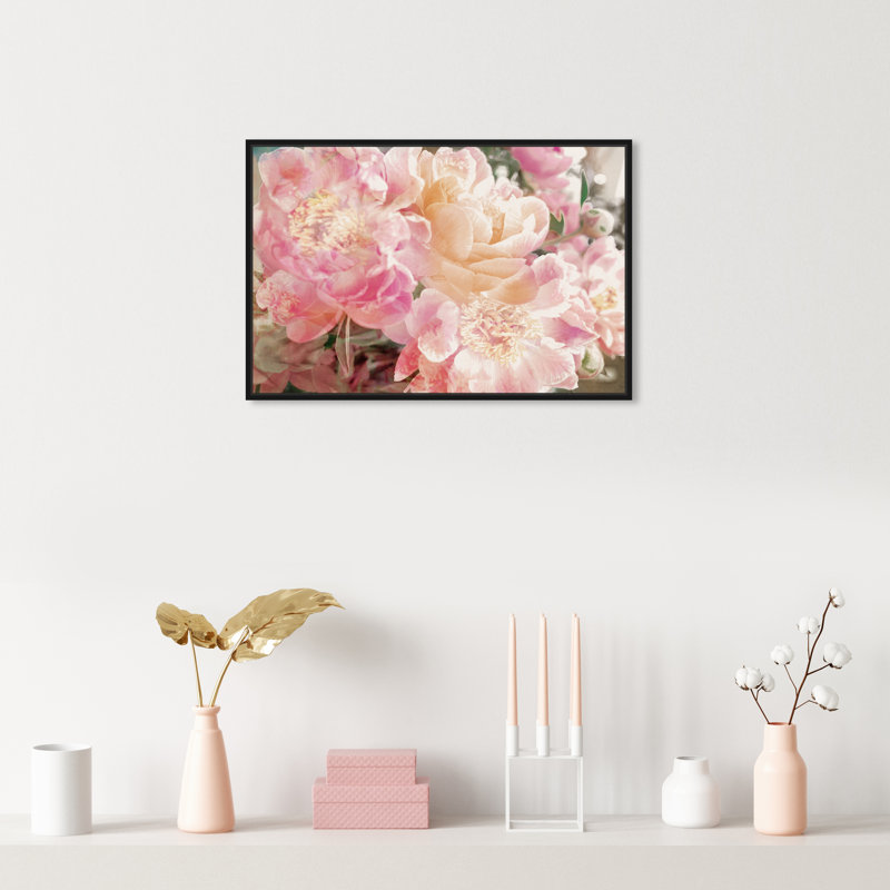 «Floral and Botanical Pe pivons Know Florals» par Oliver Gal - impression d'art graphique, 30 po x 45 po, Cadre flottant noir