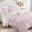 Ensemble de literie rose en microfibre de qualité supérieure 5 pièces French Country Home Comfort