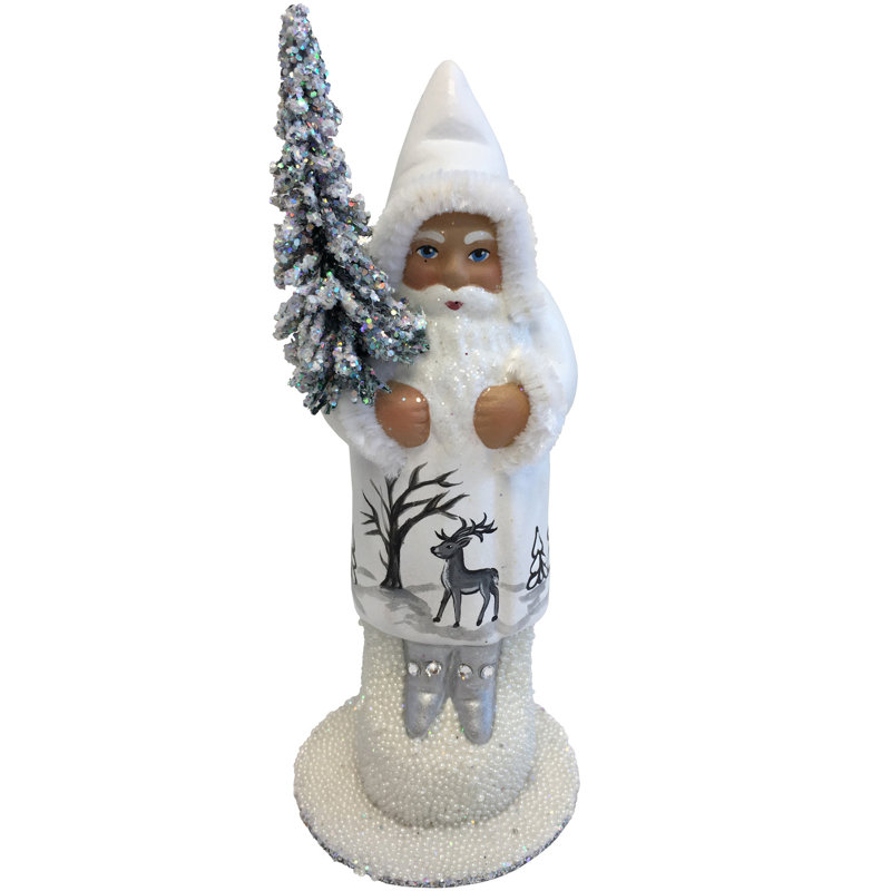 Décoration de Noël Schaller père Noël avec renne blanc