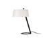 Lampe de table moderne avec corps en métal, 13,8 po de diamètre x 21,7 po de hauteur | Douille E27, 40 W maximum | Design noir et blanc élégant, fantaisie scandinave | Câble de 6,6 pi, indice de protection IP20 | Parfait pour la décoration de la mai