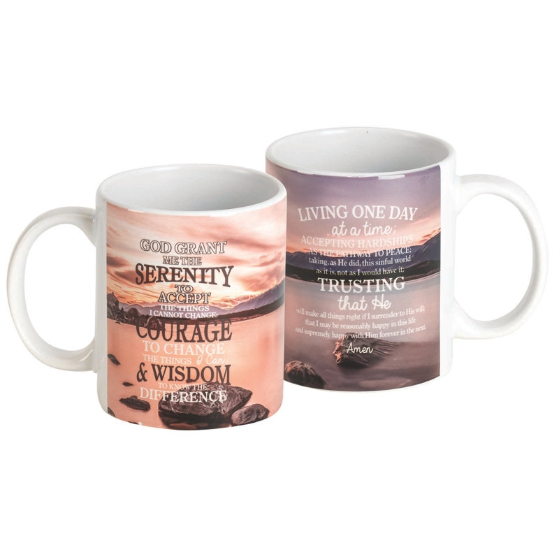 Grande tasse à café serenity prayer Andrenique