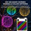 Décorations de Noël extérieures : 3 boules lumineuses RGBIC intelligentes préilluminées avec 8 modes d'éclairage et contrôle par application.