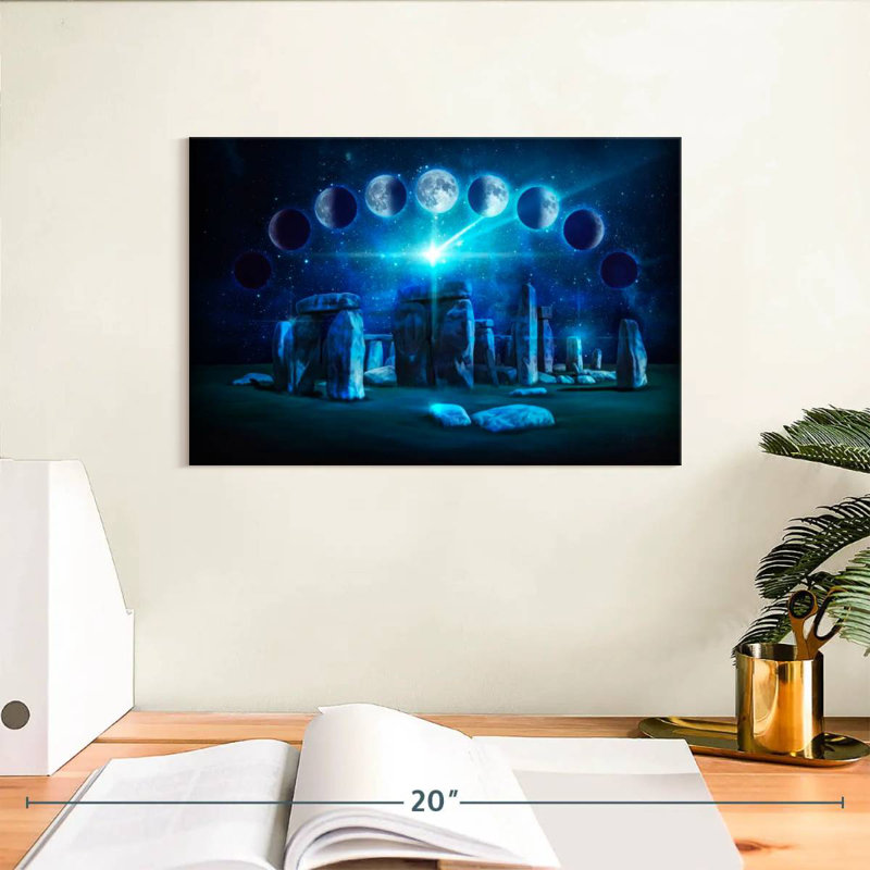 Kavia Stonehenge Moon Phases, 8" H x 12" W