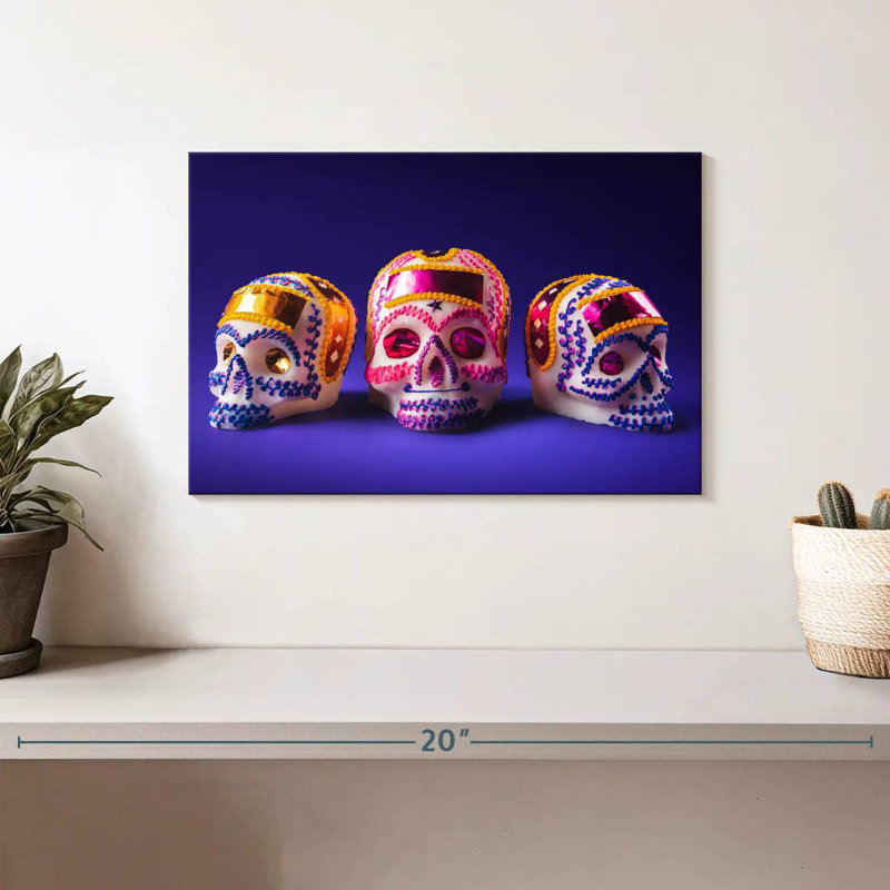 Jour des Morts, Sugar Skulls, H 8 po x l 12 po