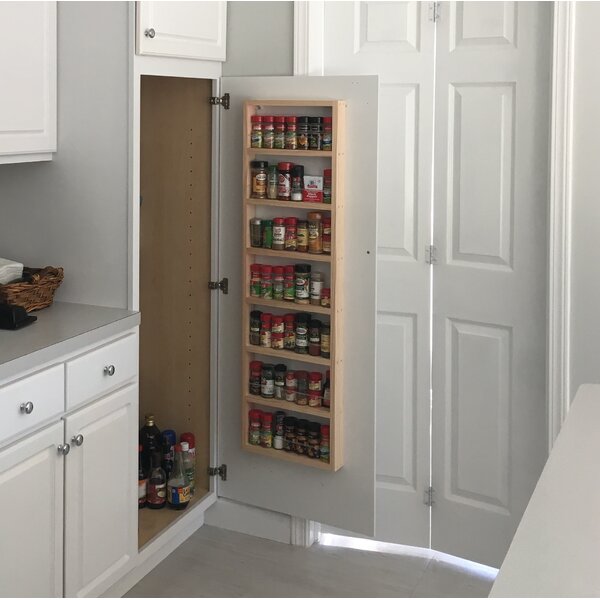 ClosetMaid Wall Door Mount Spice Jar Rack Adjustable 3 Shelf Cabinet  Organizer