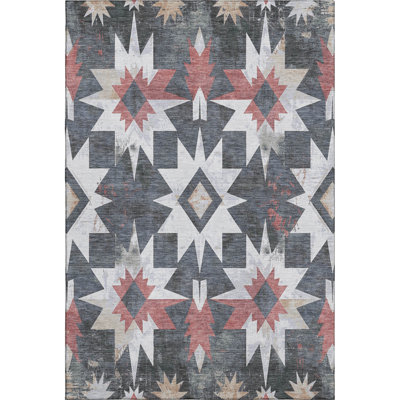 Premium Machine Washable Farolt AMF1893 Aztec Rug