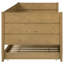 Lit de jour simple en bois avec couchette Calinda