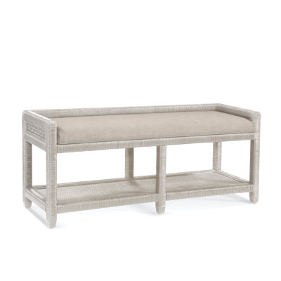 Banc de rangement en osier Glinda