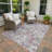 Machine Washable Indoor/Outdoor Raemoore ACN2403 Floral Rug-1886216970