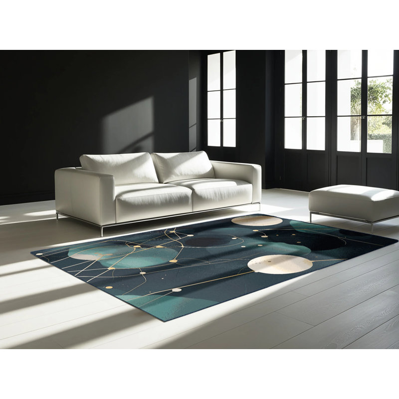 Gravity Trails Rug, Square 3'