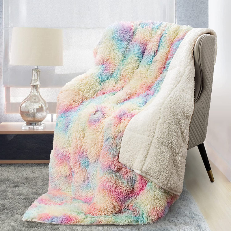 Throw Weighted Blanket, Queen, 15lbs, White