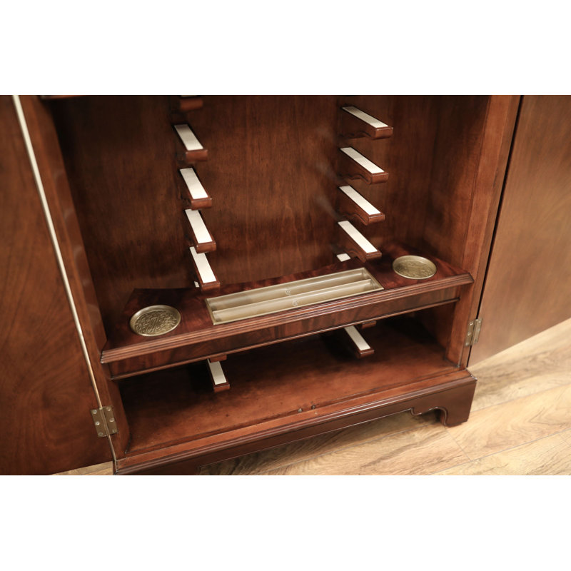 Round Expanding Dining Table & Poker With Table Two Leaf Storage Cabinets