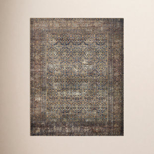Tapis en denim / multicolore Amber Lewis x Loloi Morgan