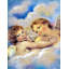 Drapeau de jardin à 2 côtés anges-16652789