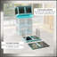 Bacs de rangement semi-transparents empilables avec couvercles, roues et conception pliable pour faciliter l'organisation et la mobilité-679048426