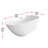 67 Inch Bathtub in Glossy White with Trim-105505908