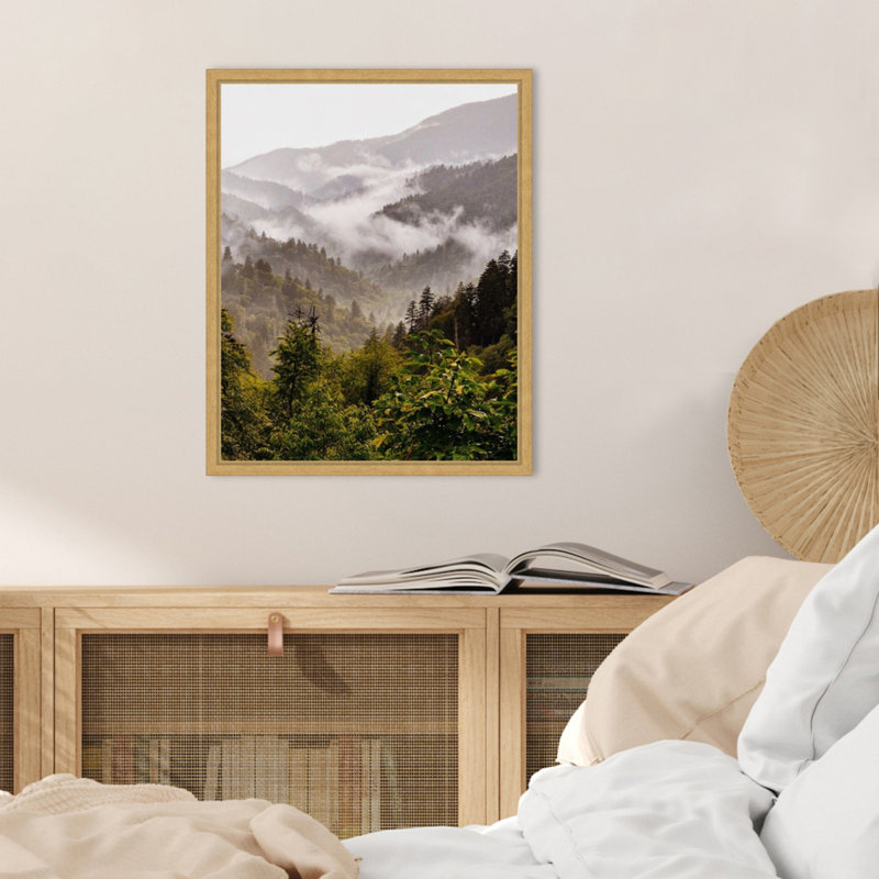 «Great Smoky Mountains» par Geordani, reproduction d'art sur toile encadrée, H 20 po x l 16 po