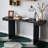 60-Inch Console Table with Geometric Clean Lines Design-551385865