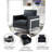 Lincoln Modern Leather Accent Chair with Stainless Steel Base – Contemporary Boxy Armchair, Single Seater Side Chair for Living Room, Bedroom, Office & Lounge-724137686-797541884
