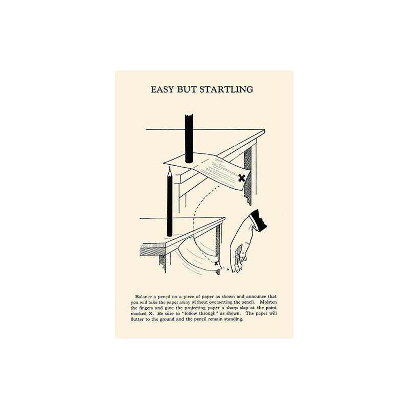 « easy mais startling » par harry houdini, impression