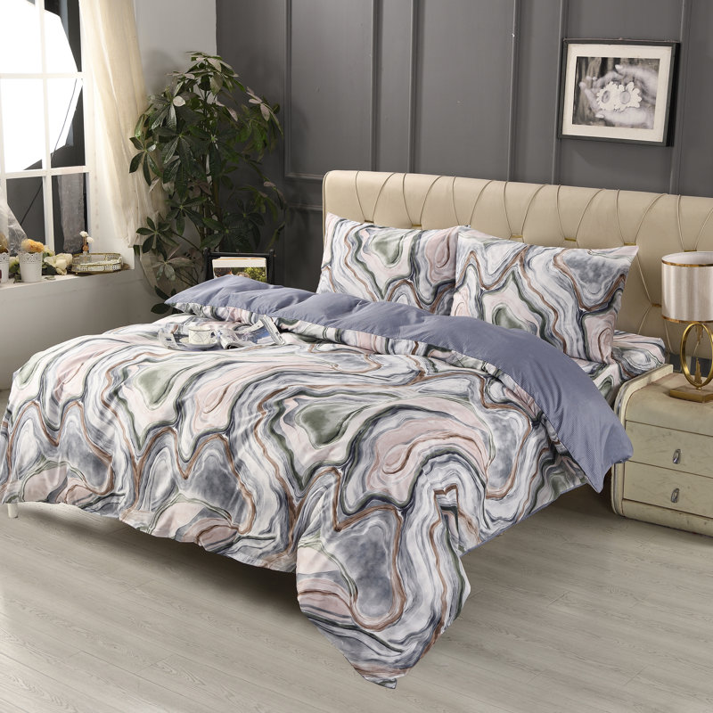 Bliss Complete Bedding Set Galaxy Duvet Cover Fitted Sheet With Matching Pillow Case