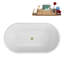 Baignoire autoportante 54 "avec drain interne Streamline-112235369