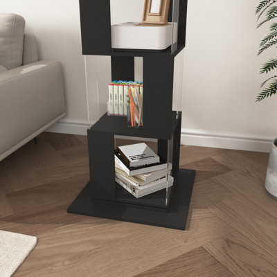 Bibliothèque sur pied rotative à 6 niveaux