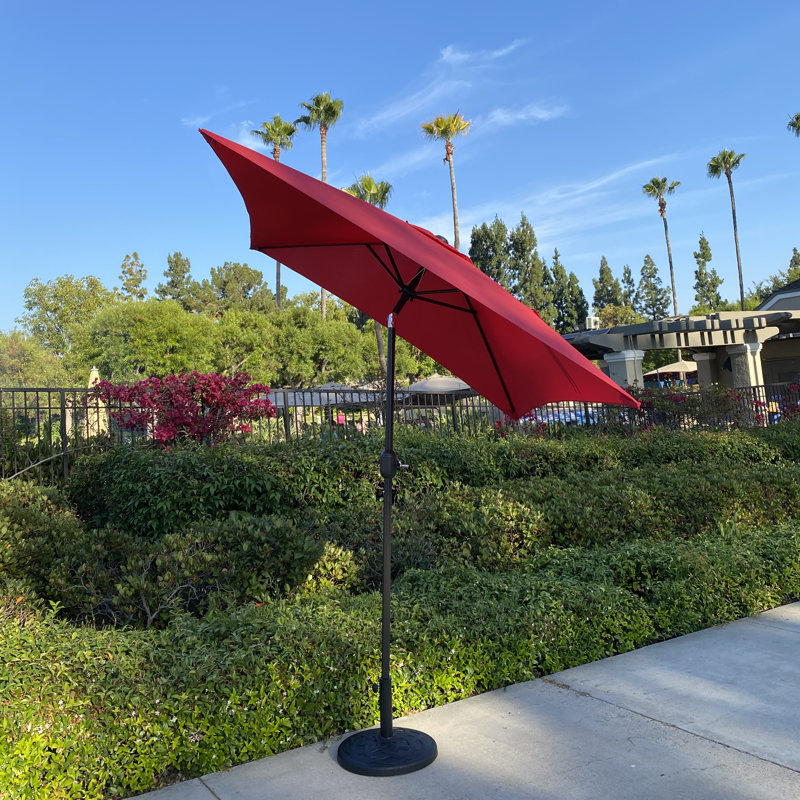 Parasol de marché carré 77,95 po Romessa, Rouge