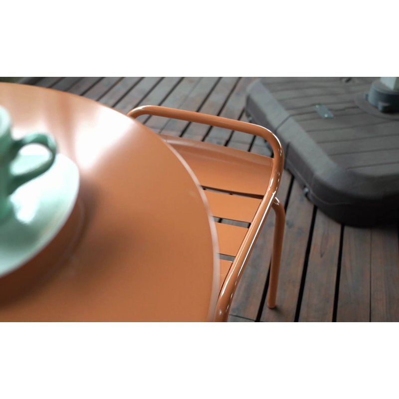 Chaise de terrasse Alarni, Orange