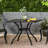 Aluminium Outdoor Table, 40.38 Square, Black Sand Captivation 40.38X40.38, Sand, Ideal For Bbq Nights