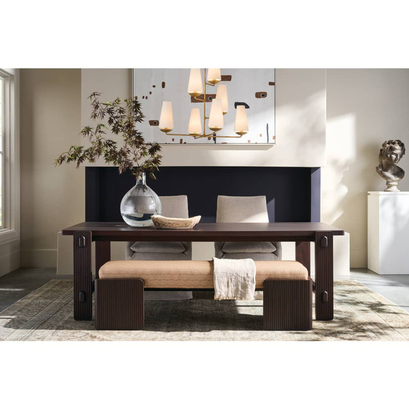Kindred Dining Room Table, Medium Wood, Concrete