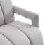Fauteuil de loisirs moderne, fauteuil d'appoint avec accoudoirs en forme de L et tissu en polyester-361896120