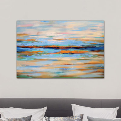 Abstract Seascape by Radiana Christova - Wrapped Canvas Painting