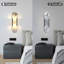 Applique murale 20 "à intensité variable avec abat-jour albâtre (ensemble de 2)-610593614